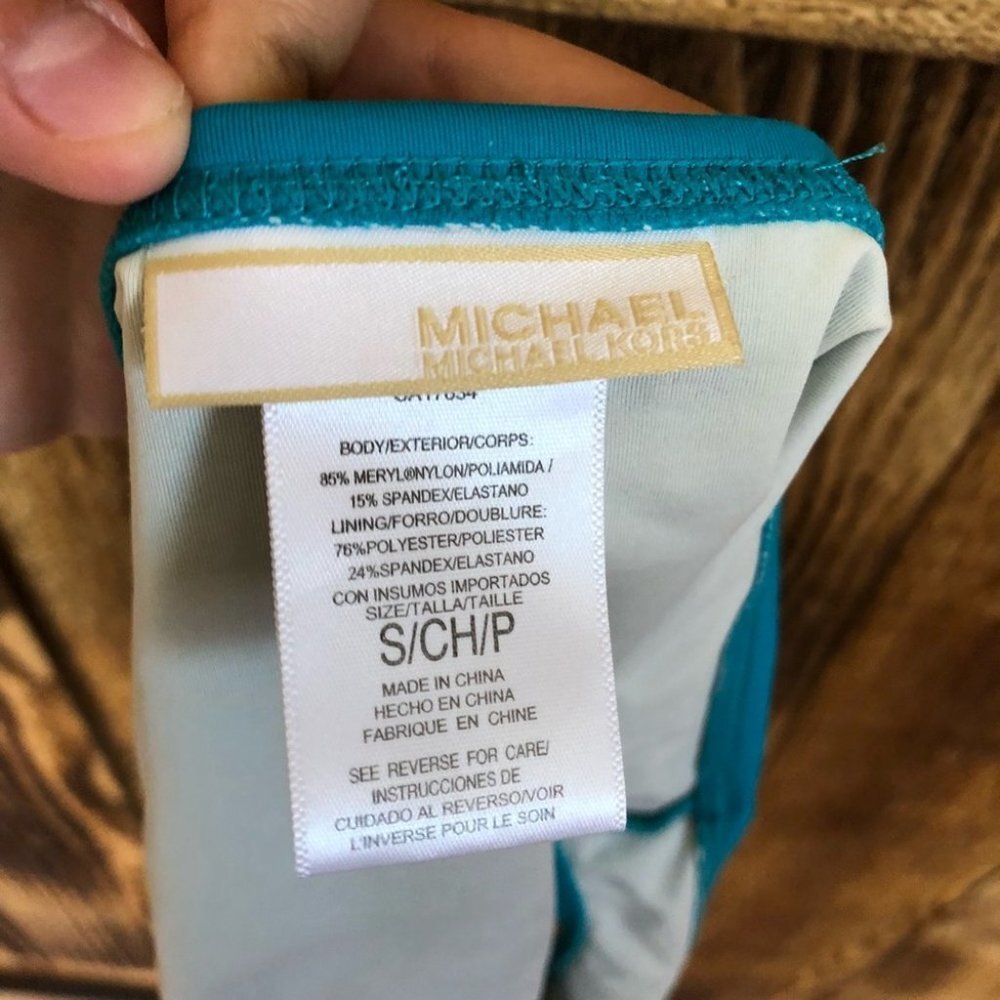 Michael Kors - Brown & Blue Striped Tankini - S - Picture 7 of 8